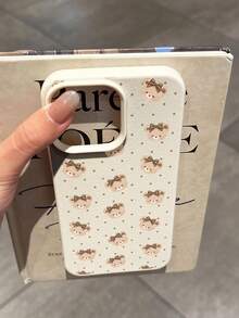 1pc Minimalist Premium Style Simulated Tiger Skin Texture Pattern Large Hole Leather Texture Full Coverage Soft Phone Case Compatible With IPhone 11/12/13/14/15/16/17 Pro Max - Multicolor - View 4