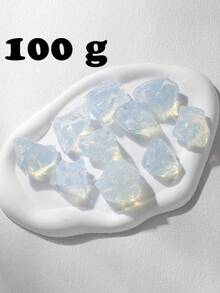 QYDCX 歐泊石原礦粗晶石，按重量出售，不規則療癒寶石，適用於靈氣冥想、DIY珠寶手工裝飾、魚缸花瓶填充 - 蛋白石 - 查看 12
