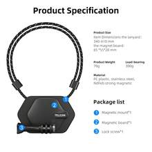 TELESIN 360° Magnetic Chest Mount Neck Strap For Go Pro Max Hero 13 12 11 10 9 X5 X4 Ace Pro Magnet Body Mounts Necklace Lanyard For D J I Action 5 Pocket 3 4 - View 14