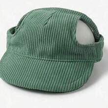 客製化刺繡狗帽，附耳孔設計，個性化燈芯絨寵物棒球帽，適用小型、中型與大型犬的遮陽帽，小狗禮物 - 彩色 - 查看 10