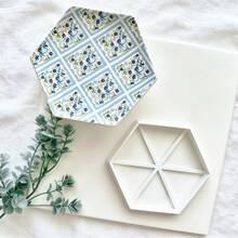 Hexagon Polymer Clay Cutting Tray, Clay Tool, Ring, Earring And Small Jewelry Storage, Mini Handmade Treasure Decoration Display Prop - Hexagonal - View 3