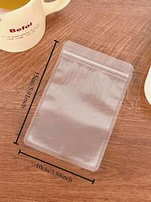 20Pcs Matte Self Sealing Bag Transparent Food Packaging Bag Candy Fruit Tea Sealing Bag - M & L - View 5