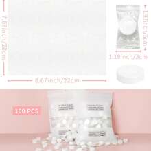 Toallas Mini Comprimida De Desechables Portátiles 100pcs - A - Ver 3