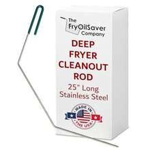 Extra Large 3-Piece Deep Fryer Cleaning Set 31" Rod And Bristle Brush, Stainless Steel Crumb Scooper, Heat-Resistant To 750°F, Rust-Resistant, Durable, Perfect For Food Service, By FryOilSaver Co - As Pic - View 5