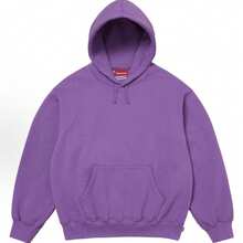 Supreme Satin Applique Hoodie FW24 | Premium Heavyweight Crossgrain Fleece Hoodie, Streetwear Layering Set For Men & Women - Purple Hoodies - 查看 2