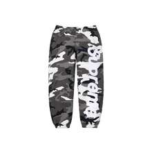 Supreme Satin Applique Hoodie FW24 | Premium Heavyweight Crossgrain Fleece Hoodie, Streetwear Layering Set For Men & Women - Camouflage Gray Sweatpant - 查看 1