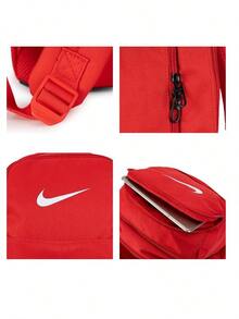 Nike Unisex Lightweight Outdoor Backpack NK BRSLA M BKPK - X Summer 2026 New Student Commuter Laptop Backpack IB4408-657 - Black/White/College Red/ - View 3