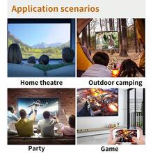 720P HD Mini Projector, Portable LED Projector With USB/SD/AV Ports, Compact Home Theater Movie Projector, Multi-Functional Projector For Outdoor Camping Office, Ideal Birthday Gift For Kids Family - UK Plug(220-240V) - View 6