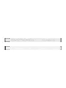 5.0/MG SuperKnit Bicep Band – Compatible With 5.0/MG – Comfortable, Fitness Accessory For 24/7 Activity, Sleep, Recovery Tracker - White - View 8