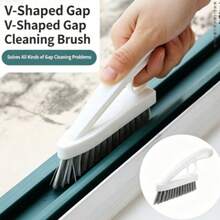 Unique V-Shaped Brush Head Perfectly Fits Narrow Gaps, Tile Grout Lines, Toilet Sides, Window Tracks And Sink Joints, Able To Remove Hidden Dirt That Regular Brushes Cannot Reach - Crevice Brush - View 2