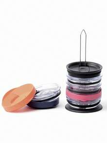 No-Drill Kitchen Lid Organizer With Stable Base To Stack Covers Space-Saving Vertical Lid Storage Rack For Kitchen Minimalist Kitchen Dining Table Cup Lid Organizer Ideal For Coffee Station Countertops Kitchen Storage Essentials - Multicolor - View 8