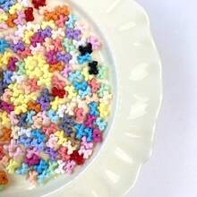 10mm Acrylic Macaron Color Small Bow DIY Mobile Phone Chain Hair Accessories With Separated Beads Accessories Material Loose Beads - Multicolor - View 3