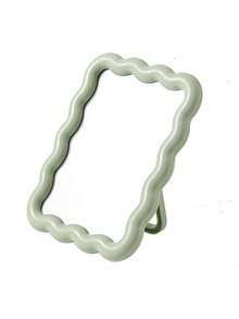 Wavy Makeup Mirror, Desktop Or Wall-Mounted, High Definition Vanity Mirror, Room Decor, Back To School Dorm Supplies - A - View 14