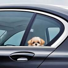 Cute Cartoon Dog Vinyl Stickers- Self-Adhesive Anime Pet Theme Stickers, Suitable For Car Bumpers, Windows, Glossy Surfaces, Single-Use, Irregular Shape, Suitable For Wood, Plastic, Glass, Metal, Ceramic Surfaces - A - View 2