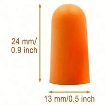 1/510/20 Pairs Soft Orange Foam Earplugs, Conical Travel Sleep Noise Reduction Earplugs, Noise Isolation Ear Protection - View 5