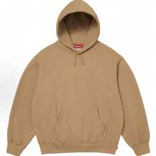 Supreme Satin Applique Hoodie FW24 | Premium Heavyweight Crossgrain Fleece Hoodie, Streetwear Layering Set For Men & Women - Khaki Hoodies - 查看 2