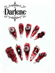 10 Pieces Of Pure Handmade Armour Halloween Series Weird Eyeballs Are Suitable For Sending Friends To Parties. - Multicolor - View 1