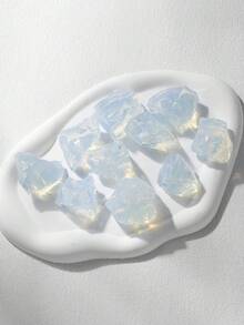 QYDCX 歐泊石原礦粗晶石，按重量出售，不規則療癒寶石，適用於靈氣冥想、DIY珠寶手工裝飾、魚缸花瓶填充 - 蛋白石 - 查看 5