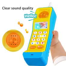 Telepon Mainan Bayi, Mainan Simulasi Musik Edukatif, Mainan Pendidikan Dini (Baterai Tidak Termasuk) - MultiWarna - View 4