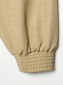 GDDYIN Women's New Casual Streetwear Oversized Lapel Short Coats - Khaki - View 11