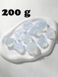 QYDCX 歐泊石原礦粗晶石，按重量出售，不規則療癒寶石，適用於靈氣冥想、DIY珠寶手工裝飾、魚缸花瓶填充 - 蛋白石 - 查看 10