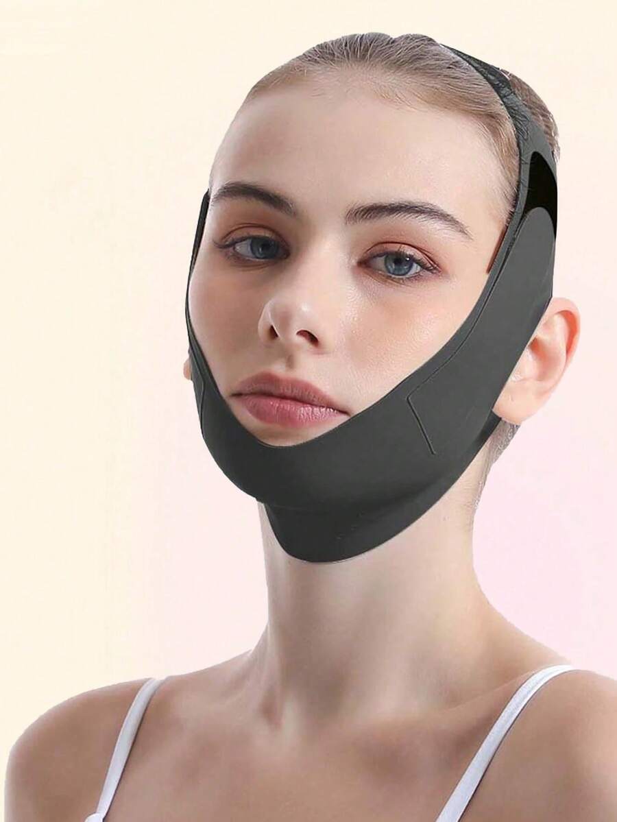 1pc Women's Breathable Face Mask, Face Lifting Mask, Sleep Chin Strap, Face Protection Band, Suitable For Daily Use, Back To School Season