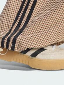 Adidas Originals 女款 ORIGINALS CHECKS 寬鬆長褲 復古拼接條紋休閒運動格紋褲 LE8309 - 棕色 - 查看 5