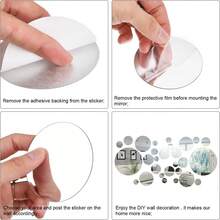 32pcs Round Mirror Wall Stickers, Acrylic Wall Decor With Mirror Effect, Unique Room Decoration Style, Suitable For Bedroom Vanity, Decorative Wall Mirror And Bathroom Decor - one-size - View 8