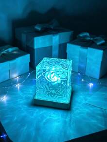 1pc LED Wave Projection Light, With Touch/Remote Control, 16 Color Modes, USB Powered, Suitable For Party, Birthday, Bedroom And Living Room Decor, Easy Remote Control Operation - Multicolor - View 5