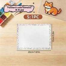 Perler Beads Baking Mat With Edging, Ironing Cloth For Melt Beads, Thick And Thin Texture Options, Suitable For Melt Beads And DIY Handicraft Activities, Reusable Ironing Sheet, Heat-Resistant Ironing Mat For Perler Beads, High Temperature Resistant, Exquisite Edged Ironing Cloth, Perler Beads Ironing Tool, Bead Handicraft Accessory, Suitable For Handicraft Enthusiasts - Multicolor - View 15