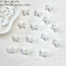 10mm Acrylic Macaron Color Small Bow DIY Mobile Phone Chain Hair Accessories With Separated Beads Accessories Material Loose Beads - Multicolor - View 30
