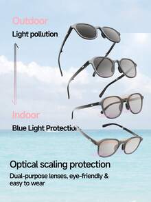 Beneunder Wellington Frame Sculpting Foldable Fashion Glasses FD003 - Pink - View 2