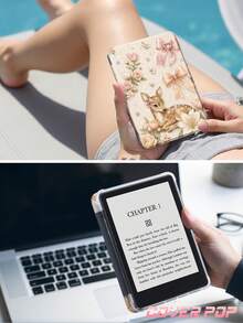 Floral Deer Pattern Compatible With IPad 10th Generation, 10.2/Mini6/Mini7/9.7 Inch, Galaxy Tab A9 Plus Tablet Protective Case, 3+ Years Anti-Bending, Built-In Pen Slot, Suitable For Kindle (11th Gen) 2022 Edition, Reinforced Silicone Corners, Auto Wake/Sleep Function, Perfect Daily Protection, Valentine's Day Christmas Spring Romantic Gift, Fashionable Minimalist Pattern - Multicolor - View 10