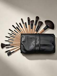 MAANGE 21/24 Peças Conjunto de Pincéis de Maquiagem Profissional com Bolsa de Armazenamento, Pincel de Pó, Pincel de Blush, Pincel de Contorno, Pincel de Base, Pincel de Sombra de Nariz, Pincel de Sombra de Olhos, Pincel de Delineador, Pincel de Sobrancelha, Pincel de Lábios, Pincel de Detalhe, Uso Diário de Maquiagem, Conjunto de Acessórios de Viagem, Presente Ideal para Mulheres. - Multicolorido - Visão 7