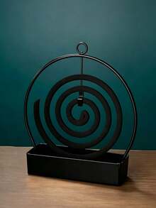 2/1 Mosquito Coil Holder, Sandalwood Mosquito Coil Holder, Mosquito Coil Holder, Sandalwood Mosquito Coil Holder, Metal Material, Suitable For Hanging Or Sandalwood, Suitable For Decorating Living Room/Bedroom And Outdoor Camping/Garden/ - Multicolor - View 7