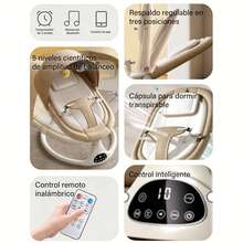 Smart Electric Baby Rocker With Timer Function, 5 Rocking Speeds, Bluetooth Music, And Mosquito Net - Pink - View 8