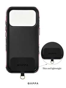 GIIPPA 1組淡粉色豹紋星星設計手機殼+平板保護殼，適用於Phone 17 Pro Max，相容Phone 16 Pro Max、15 Pro Max、14 Pro Max，韓系高端時尚趣味手機殼，相容11/12/13/14/15/16 Pro Max Plus，優雅設計男女皆宜，送女友的聖誕節、情人節、復活節、婚禮季與生日完美禮物 - 粉色 - 查看 2