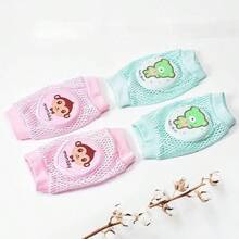 2 Pairs Baby Knee Pads, Infant Walking & Crawling Protective Gear, Children Knee Guards, Mesh Breathable Design - Multicolor - View 7