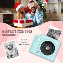 Mini Portable Instant Camera High Definition Photography, Includes 3 Rolls Of Printing Paper, USB Charger, Supports Digital Camera, Video Recording, Delayed Printing, Perfect Choice For Birthday Gift - View 9