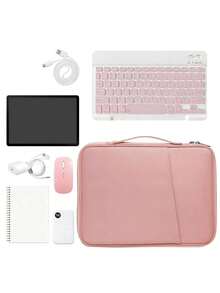 DANYCASE 11-13 Inch Tablet Protective Case Soft Padded Portable Carrying Bag Compatible With IPad - Pink - View 2