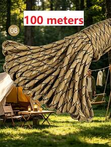 10/50/100m Black Nylon Braided Rope, Durable Twisted Polypropylene Cord, Suitable For Outdoor Use, Clothesline, Tent DIY, Handicraft And Binding - Multicolor - View 42