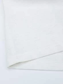 Men's Casual Versatile Linen White Apricot T-Shirt - White - View 9