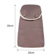 1 par de guantes impermeables para manillar de cochecito de bebé para exteriores, manoplas de invierno a prueba de viento, gruesas y anticongelantes, accesorios para cochecito - Multicolor - Ver 7