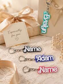Customized Name Sports Keychain, Personalized Football, Basketball And Baseball Keychain, Unique Souvenir For Sports Enthusiasts And Fans - Style D - View 6