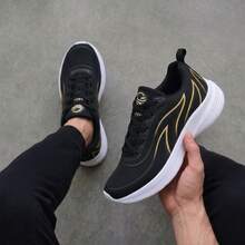 Men's Weightlifting Shoes: Soft And Lightweight Shoes + Men's Short Socks - 黑金 - 查看 6
