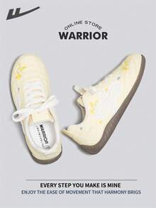 Warrior Women's Board ShoesSpring And SummerComfortable Modest Style Casual Yet Sleek Sneakers Applicable Throughout The Year Wear-Resisting All-Day Wear Training Sneakers Running Shoes - Yellow - View 4