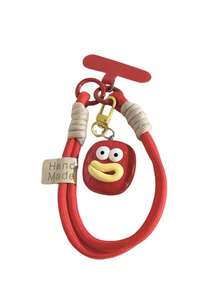 1pc Funny Ugly Cute Geometric Big Mouth Pendant Phone Case Lanyard With Clip, Camera Keychain Small Accessory Hanging Chain Universal Phone Lanyard - Multicolor - View 5