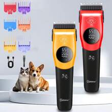 Hatteker 1pc Pet Hair Clipper For Large Dogs And Cats, USB Rechargeable Adjustable Speed Grooming Trimmer For Pet Shop - View 2