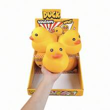 1 pieza Pato grande antiestrés, rebote rápido, deformable, perfecto para vacaciones, regalos de cumpleaños, Halloween, Acción de Gracias, Navidad, Día del Trabajo, vuelta a la escuela, regalos de fiesta, squish crujiente, squish de mantequilla crujiente, apretar, pelota de nieve, juguete antiestrés squishy, squish de dumpling, juguetes para mujeres, pato, ejército, útiles escolares, decoración de Halloween - Multicolor - Ver 3