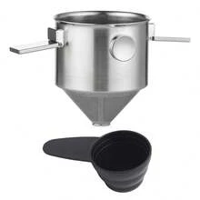 Pour Over Coffee Filter With Coffee Scoop, Portable Stainless Steel Reusable Coffee Filter, Mini Foldable Paperless Single Cup 1-2 Cups Coffee Filter, Easy To Clean, Suitable For Travel, Camping, Office - Multicolor - View 9